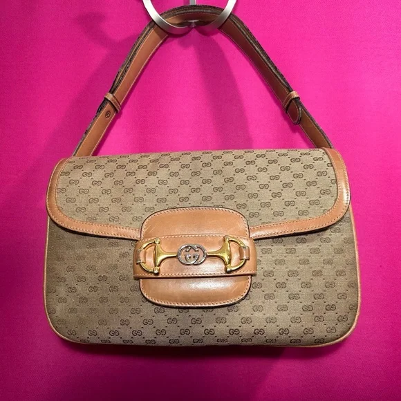 1970’s Vintage Gucci Horsebit 1955 Shoulder Bag - Picture 3 of 13